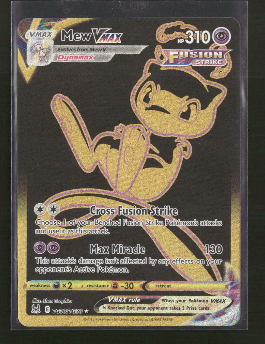 SWSH11: Lost Origin Trainer Gallery Mew VMAX (Secret) #TG30/TG30