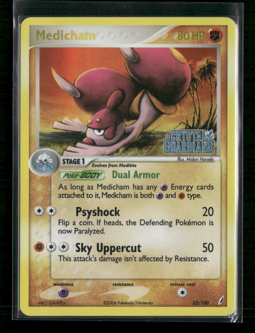 Crystal Guardians Medicham Reverse Holofoil #25/100