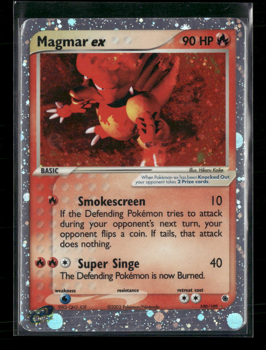Ruby and Sapphire Magmar ex #100/109