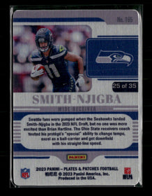 2023 Panini Plates & Patches Metal Vector Jaxon Smith-Njigba Rookie #/35 #165