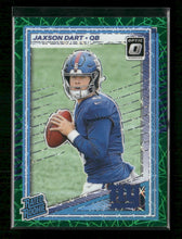 2025 Donruss Optic Green Velocity Jaxson Dart Rookie #273