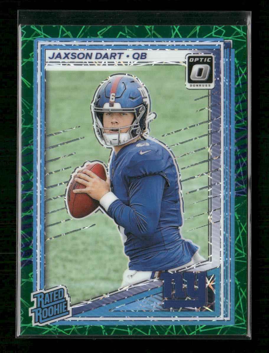 2025 Donruss Optic Green Velocity Jaxson Dart Rookie #273