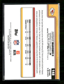 2025 Topps Chrome X-Fractor Patrick Mahomes II #148