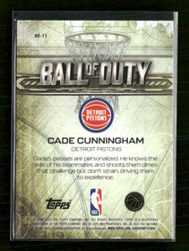 2025-26 Topps Chrome Ball of Duty Teal Refractor Cade Cunningham #/299 #BD-11