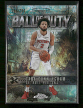 2025-26 Topps Chrome Ball of Duty Teal Refractor Cade Cunningham #/299 #BD-11