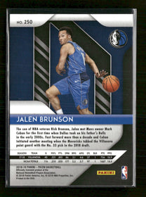 2018-19 Panini Prizm Jalen Brunson Rookie #250