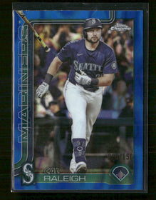2025 Topps Chrome Update Blue Lava Refractors Cal Raleigh #/150 #USC45b