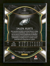 2020 Panini Select Silver Prizm Jalen Hurts Rookie #50