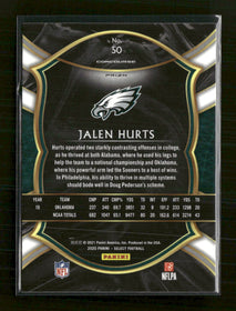 2020 Panini Select Silver Prizm Jalen Hurts Rookie #50