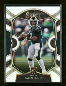 2020 Panini Select Silver Prizm Jalen Hurts Rookie #50