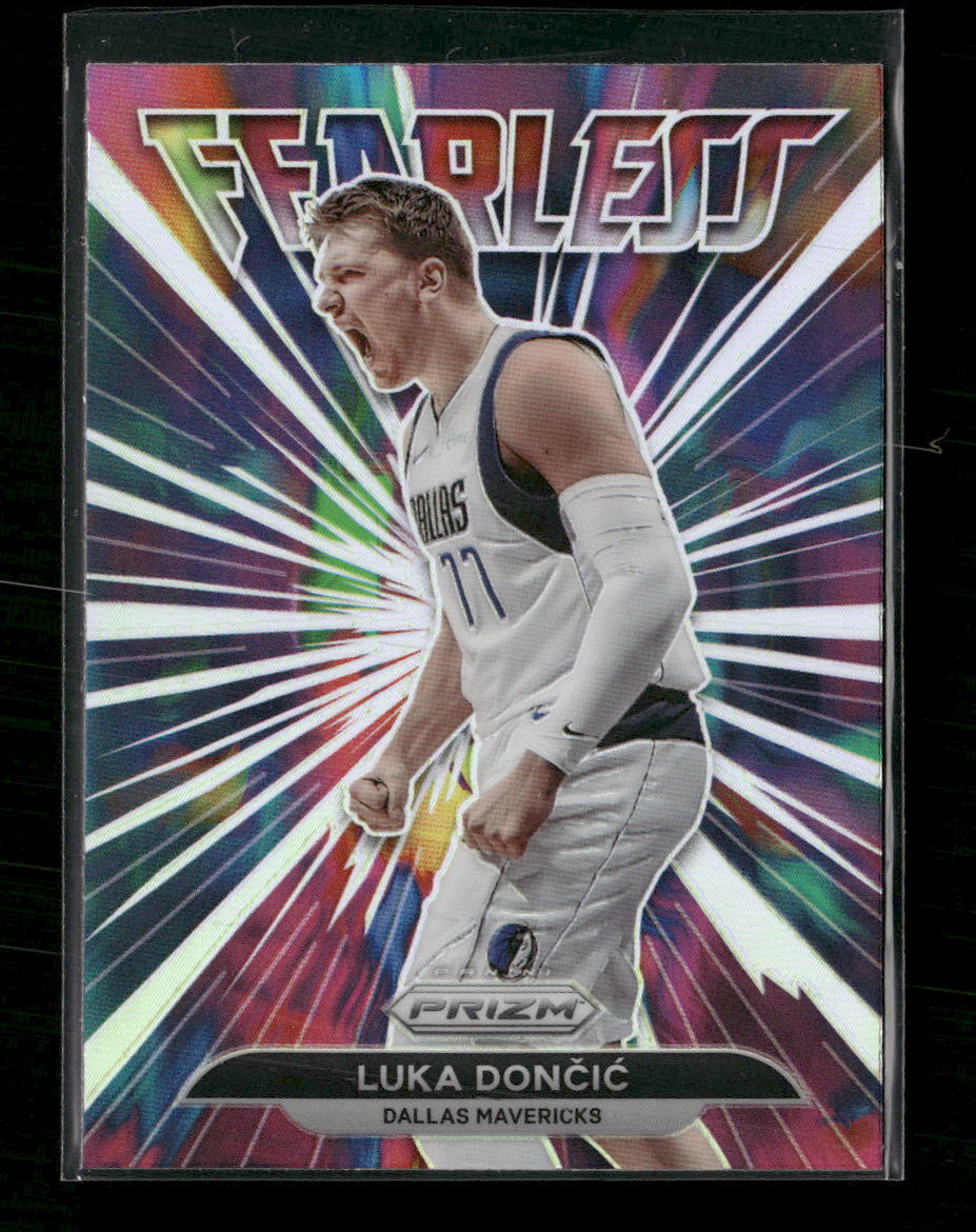 2021-22 Panini Prizm Fearless Prizms Silver Luka Doncic #10
