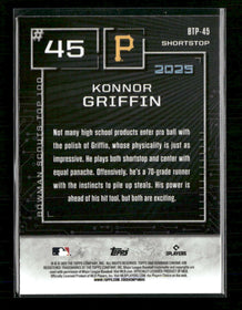 2025 Bowman Bowman Scouts Top 100 Konnor Griffin #BTP-45