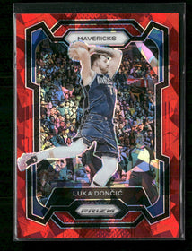 2023-24 Panini Prizm Prizms Red Ice Luka Doncic #110
