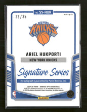 2024-25 Donruss Optic Signature Series Seismic Ariel Hukporti #/35 Auto #SS-HUK