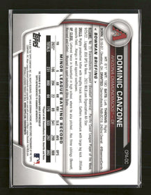 2023 Bowman Chrome Prospect Auto Atomic Refractors #/100 Dominic Canzone #CPA-DC
