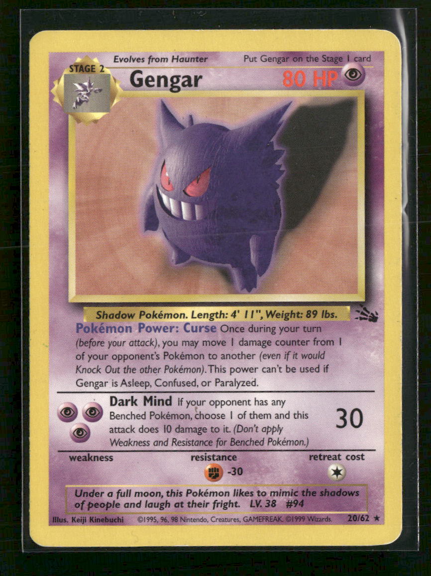 Fossil Gengar (20) Unlimited #20/62