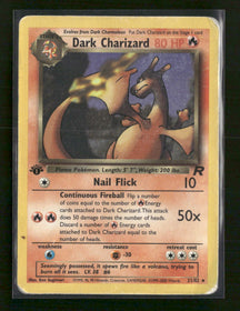 Team Rocket Dark Charizard (21) 1st Edition #21/82 *Damaged*