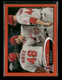 2012 Topps Chrome Orange Refractors Mike Trout #144