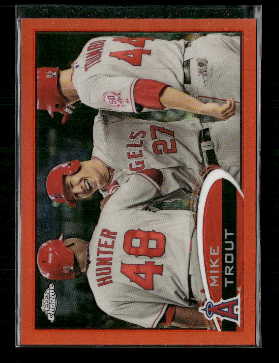 2012 Topps Chrome Orange Refractors Mike Trout #144