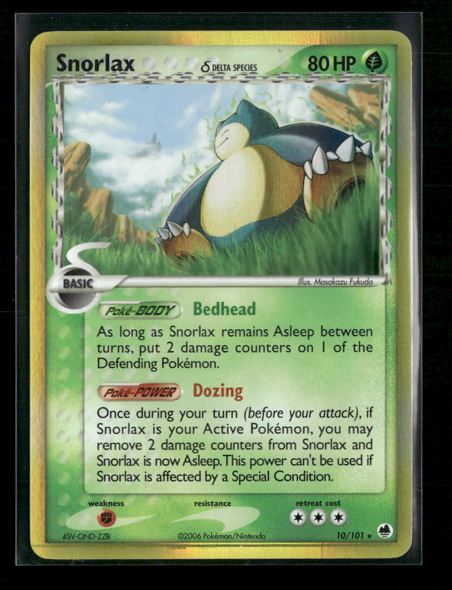 Dragon Frontiers Snorlax (Delta Species) #10/101