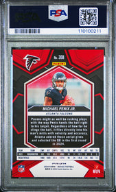 2024 Panini Mosaic Camo Red Michael Penix Jr. 9 PSA #308