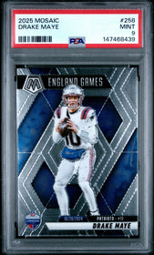 2025 Panini Mosaic Drake Maye 9 PSA #258