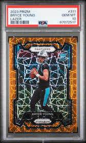 2023 Panini Prizm Lazer Prizm Bryce Young 10 PSA #311