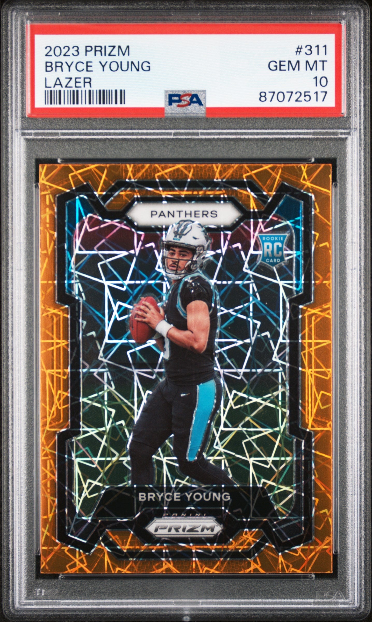 2023 Panini Prizm Lazer Prizm Bryce Young 10 PSA #311