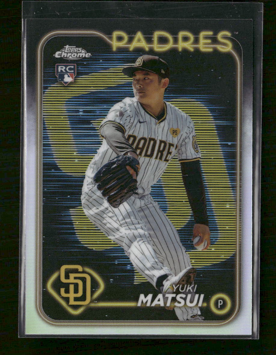 2024 Topps Chrome Lightboard Logo Refractors Yuki Matsui Rookie #116