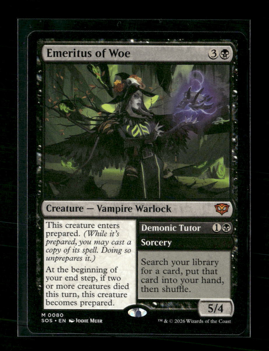 Secrets of Strixhaven Emeritus of Woe #80
