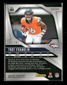 2024 Panini Prizm Hyper Troy Franklin Rookie #/180 #393