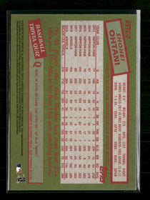 2020 Topps Chrome 1985 Topps Baseball Shohei Ohtani #85TC-7