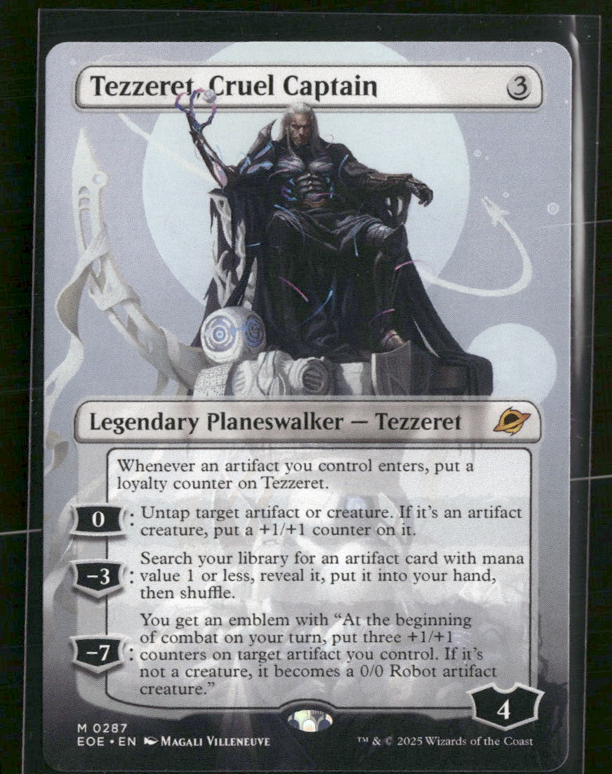 Edge of Eternities Tezzeret, Cruel Captain (Borderless) #287