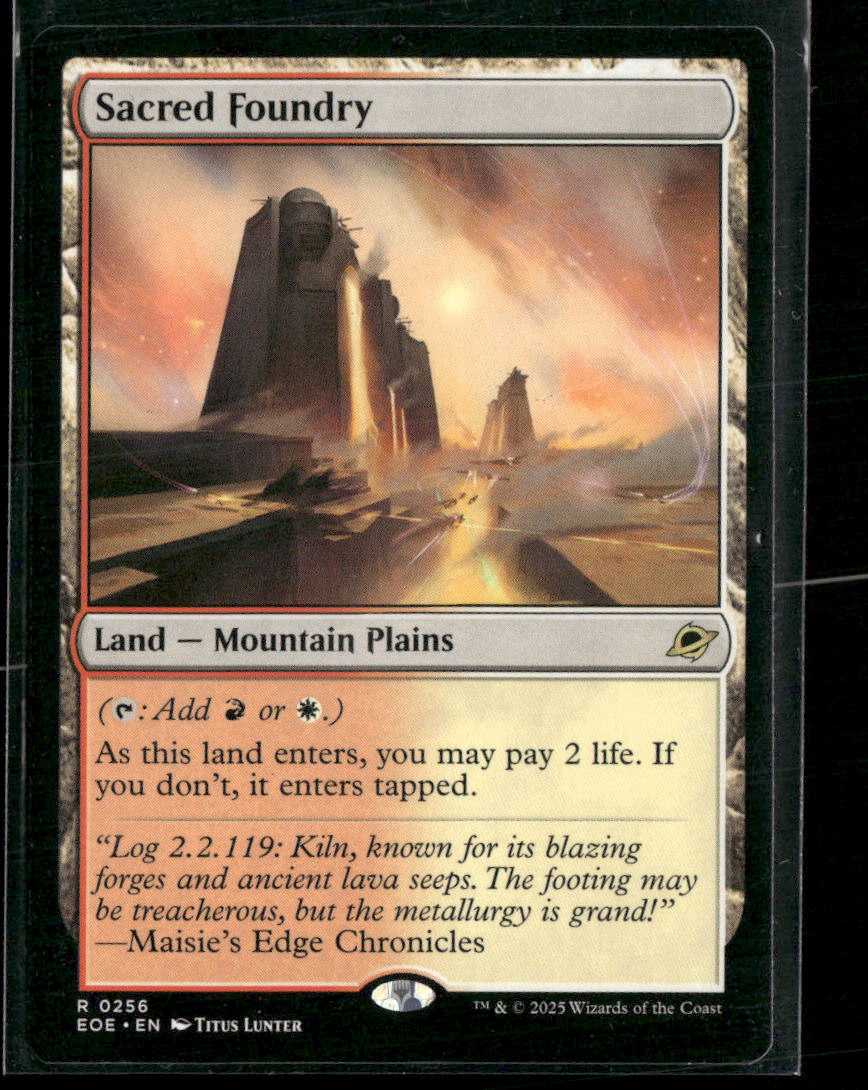 Promo Pack: Edge of Eternities Sacred Foundry #256