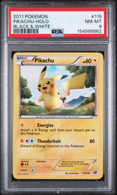 2011 Pokemon Black & White Black & White Pikachu-Holo 8 PSA #115