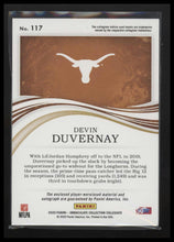 2020 Panini Immaculate Collegiate RC Patch Auto #/25 Devin Duvernay #117