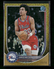 2025-26 Bowman Chrome Gold Mojo Refractor Jared McCain #/50 #BCV-65