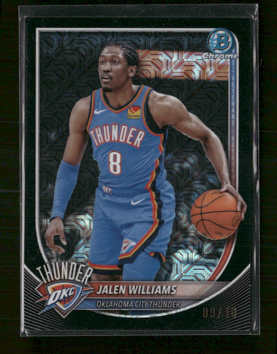 2025-26 Bowman Chrome Black Mojo #/10 Jalen Williams #BCV-107