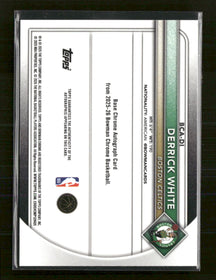 2025-26 Bowman Chrome Auto Yellow Mojo #/75 Derrick White Auto #BCA-DI