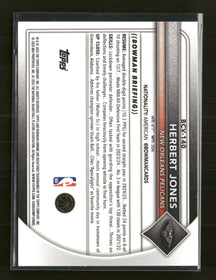 2025-26 Bowman Chrome Black Checkerboard #/10 Herbert Jones #BCV-140