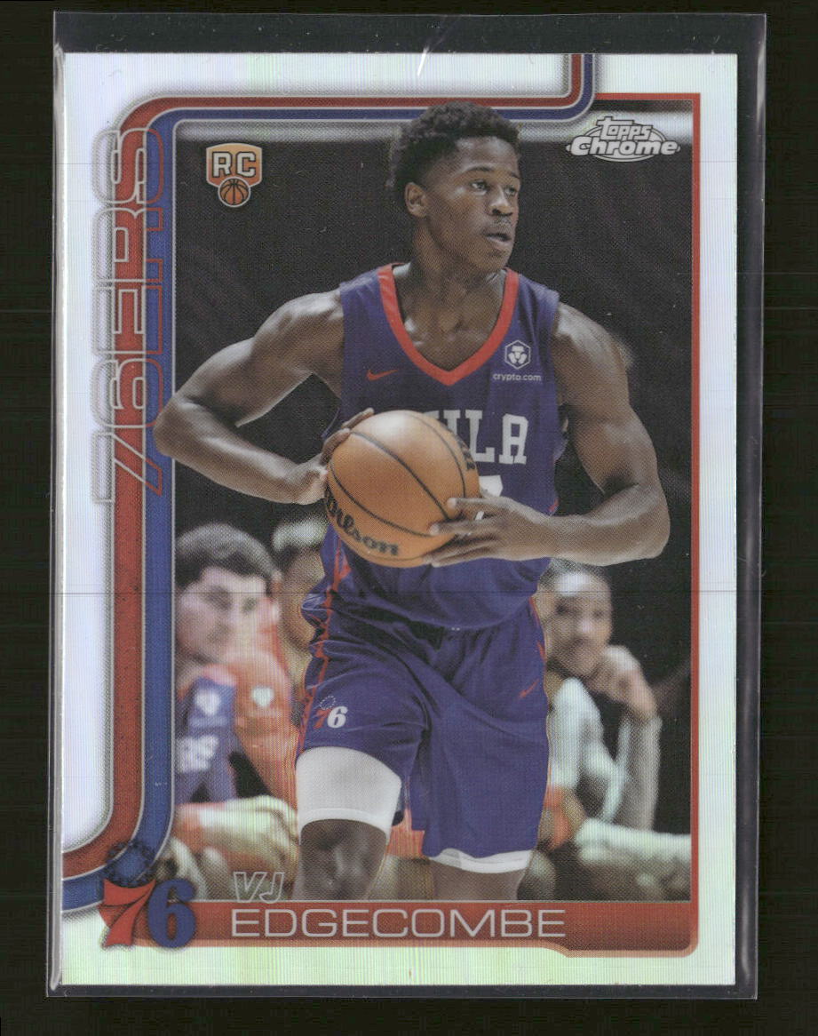 2025-26 Topps Chrome Refractor VJ Edgecombe Rookie #253