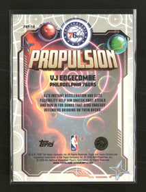 2024-25 Topps Chrome Cosmic Propulsion VJ Edgecombe #PRP-18