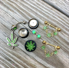 Brilliant Green Synthetic Opal Stud Earrings 3 Pair Set