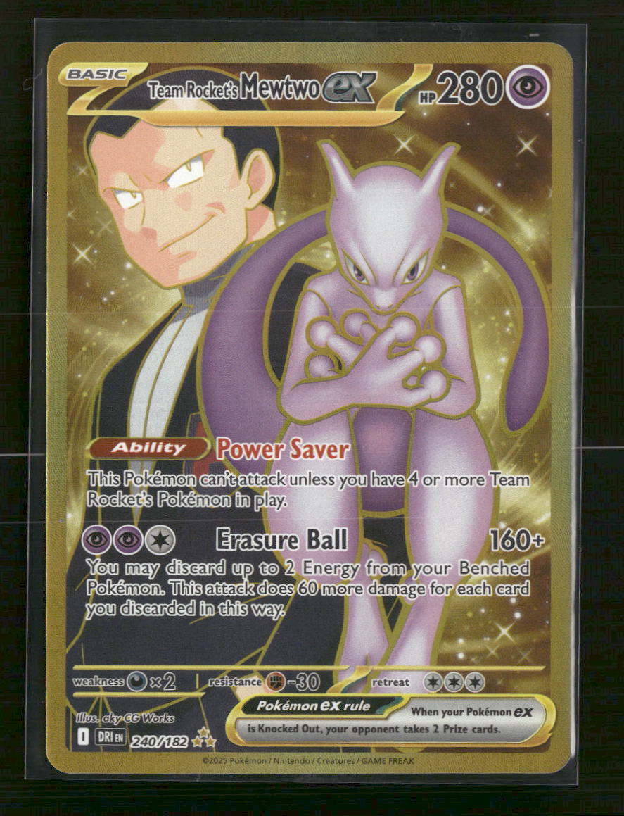 SV10: Destined Rivals Team Rocket's Mewtwo ex #240/182