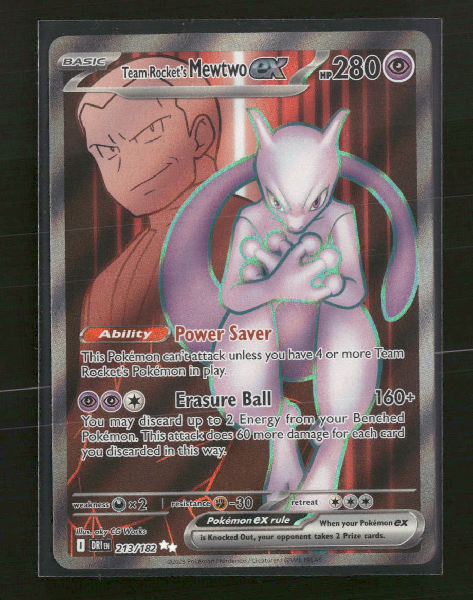 SV10: Destined Rivals Team Rocket's Mewtwo ex #213/182