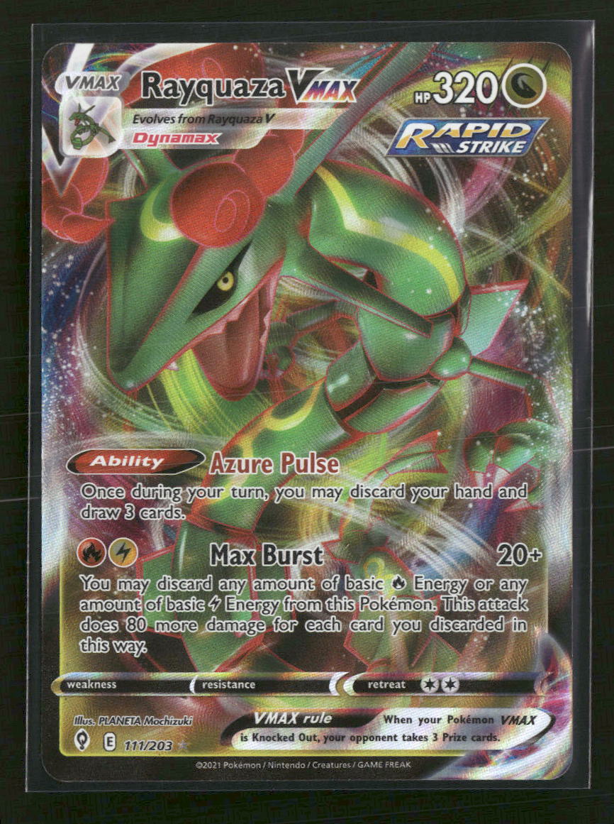 SWSH07: Evolving Skies Rayquaza VMAX #111/203