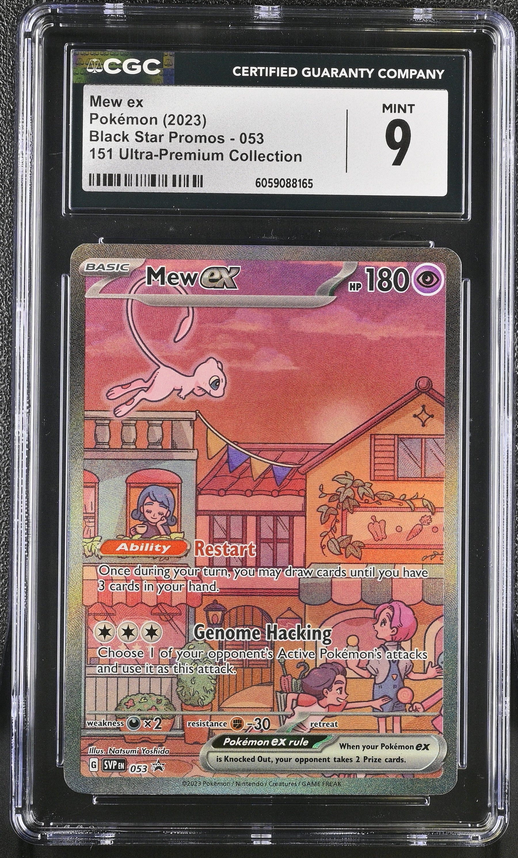 2023 Black Star Promos Mew ex 9 CGC #053