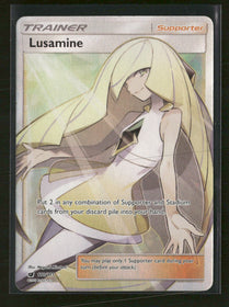 SM - Crimson Invasion Lusamine (Full Art) #110/111 Damaged