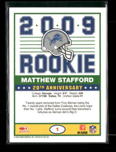 2009 Score 1989 Score Inscriptions Matthew Stafford #1