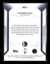 2025-26 Topps Topps Collector Kit Cooper Flagg #NBA-6